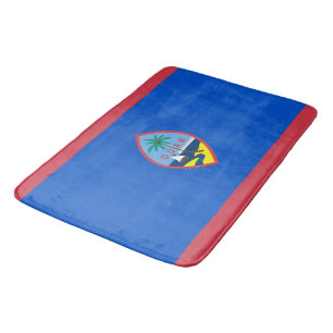 Banheiro Grande tapete de banho com bandeira de Guam, EUA