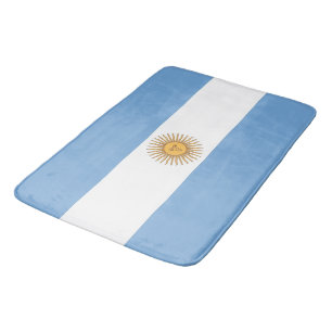 Banheiro Grande tapete de banho com pavilhão da Argentina