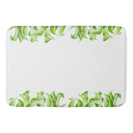 Banheiro 'Hosta com a Mosta' em um tapete de banho