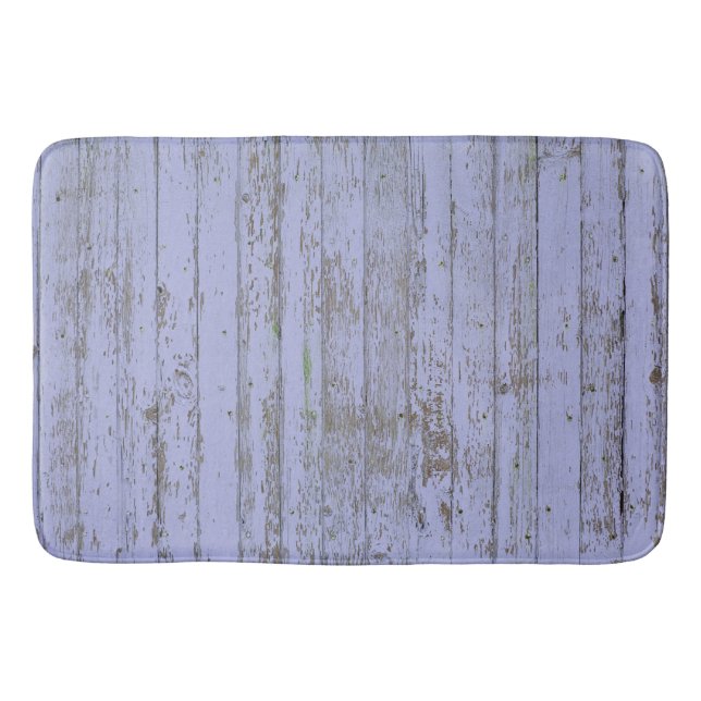 Banheiro Lavanda Faux Textura de madeira tapete (Frente)