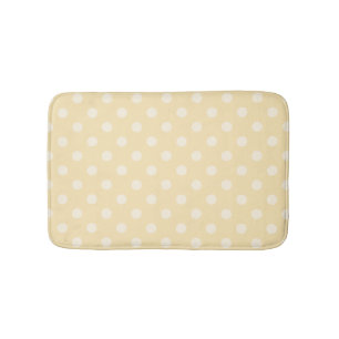 Banheiro Limão chiffon amarelo bolinhas tapete de banho