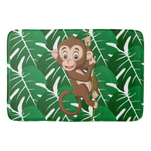 Banheiro Macaco num tapete de Design de vinho