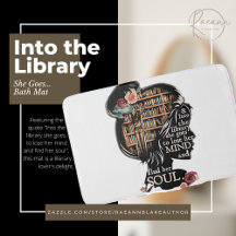 Para dentro da Biblioteca Ela Vai Tapete de Banhei