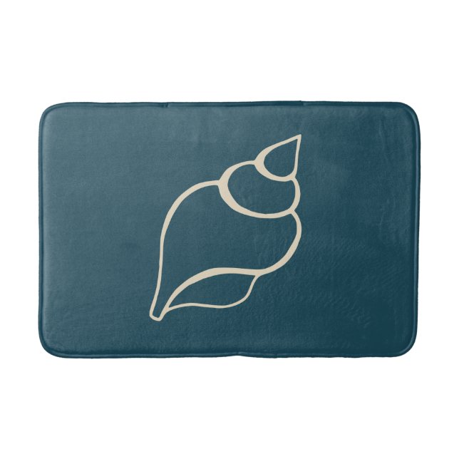 Banheiro Rug de tapete de banho do Shell Náutico (Frente)