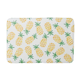 Banheiro tapete de abacaxi