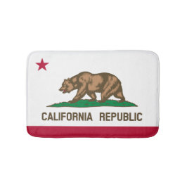 Banheiro tapete de bandeiras da Califórnia| tapete de banho