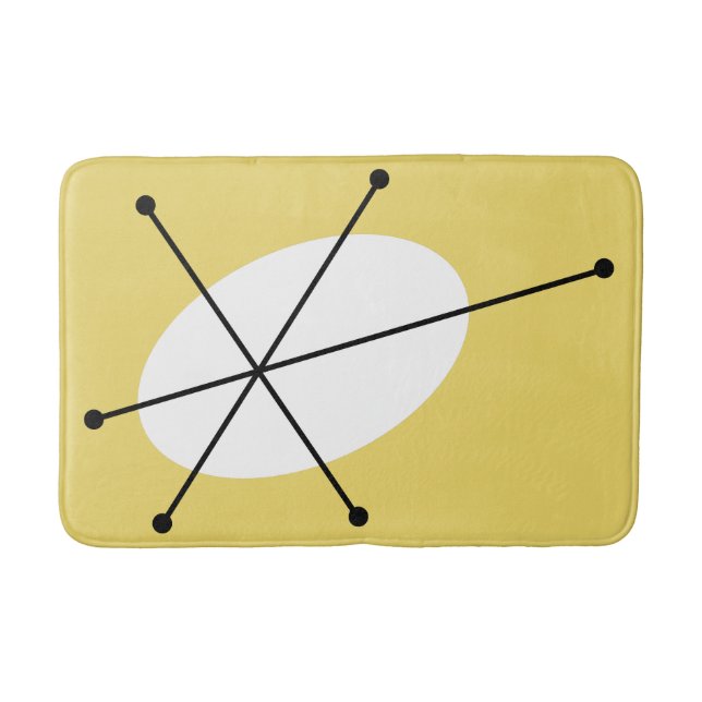 Banheiro tapete de banho amarelo azzle (Frente)