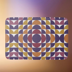 Banheiro Tapete de Banho Bold Retro Circles   Moderno de Me