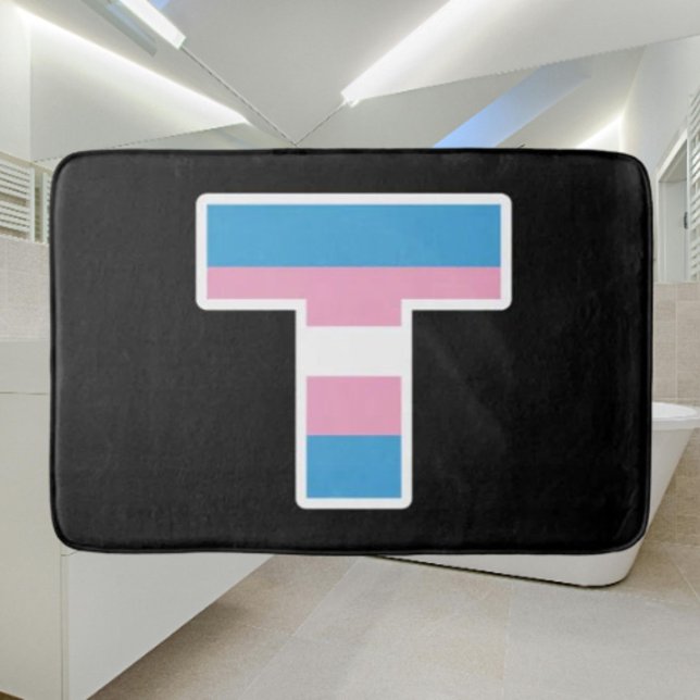 Banheiro Tapete de Banho Capital Orgulho Trans (Criador carregado)