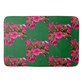 Banheiro Tapete de Banho com Padrão Floral Rosa