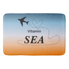 Banheiro Tapete de Banho Cor de Verão Laranja Vitamin Sea