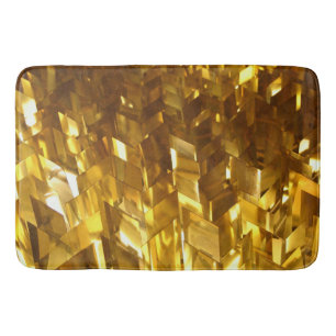Banheiro Tapete de Banho de Luxo Fractal Dourado