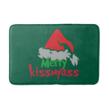 Tapete de Banho Divertido de Natal Merry Kissmyass