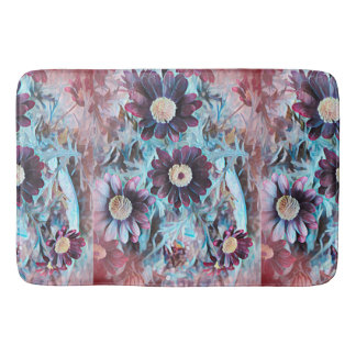 Banheiro Tapete de Banho Floral Roxo Vintage Moody