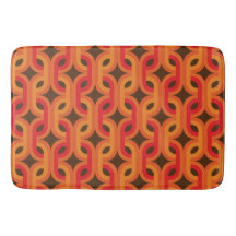 tapete de banho retro e mod 60s 70s