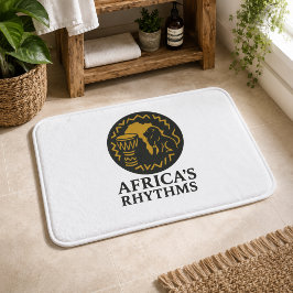Banheiro Tapete de Banho Tambor Leão Africano Simples e Ele