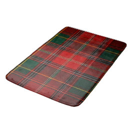 Banheiro Tapete de Banho Xadrez Tartan Vermelho Clássico e 