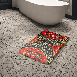 Banheiro tapete oriental no tapete de banho azul&laranja