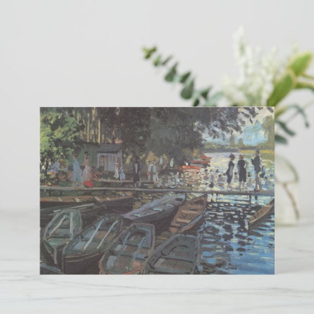 Banhistas em La Grenouillère de Claude Monet (Em pé/Frente)