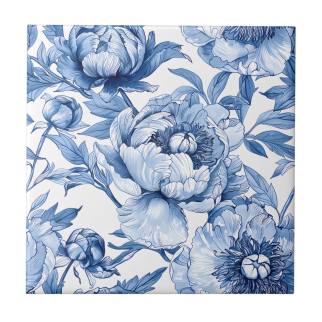 Banho Azul-Floral Nouveau Flor Nouveau (Frente)