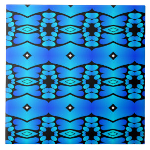 Banho de cozinha preto-e-azul-aqua