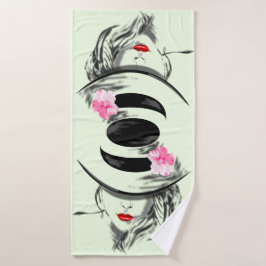 Banho Mulher com Toalha de Chapéu - Cores Personalizadas