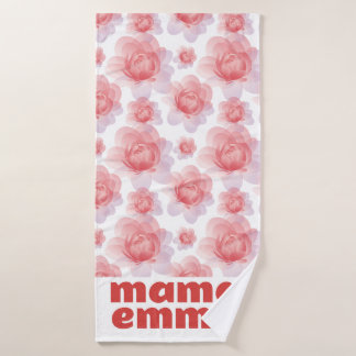 Banho Peony Floral Bath Toalha Personalizada Dia de as m