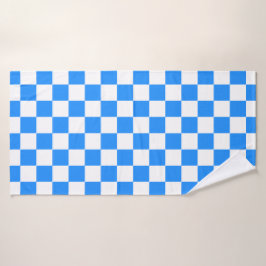 Banho Toalha Clássica Branca com Estilo de Padrão Quadra