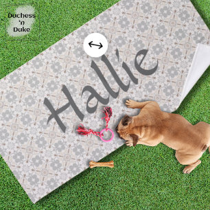 Banho Toalha de Cachorro Personalizada Telha Espanhola C