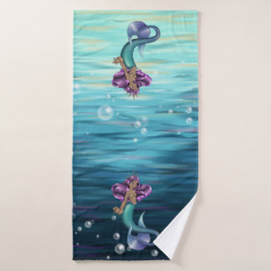 Banho Toalha de papel da Sereia