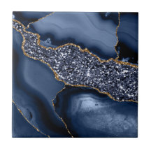 Banhroom de Cozinha Moderna do Agato Dourado Azul