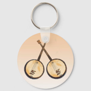 Banjo Music Instruments Chaveiro