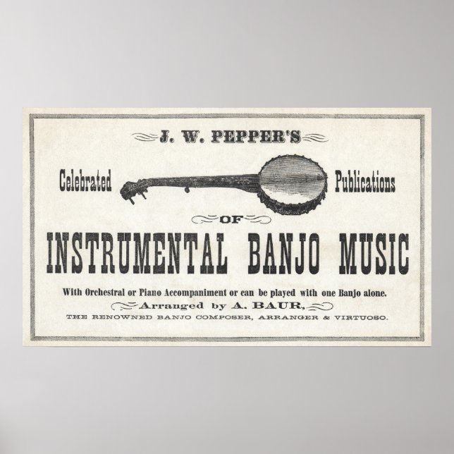 Banjo Music Poster (Frente)