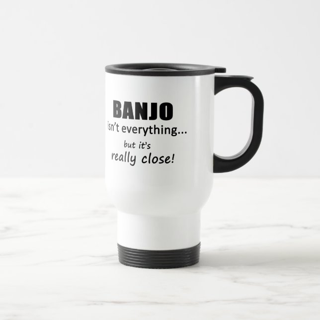 Banjo não é tudo Caneca de viagem (Direita)