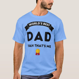 Banner da melhor camiseta do mundo do pai Mens e f