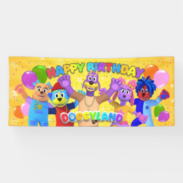 Banner de aniversário de Doggyland (Grande)
