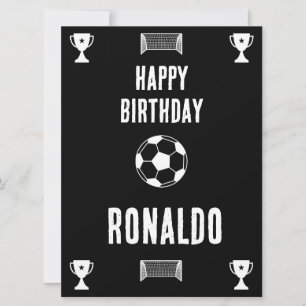 Banner de aniversário de futebol