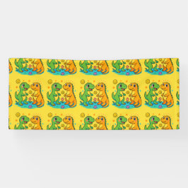 Banner de Aniversário do Dinossauro Raio 🦖