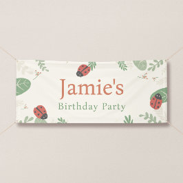 Banner de Aniversário Personalizado da Joaninha