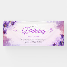 Banner de celebração de feliz aniversário