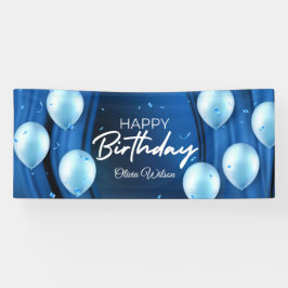 Banner de celebração de feliz aniversário