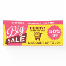 Banner de Comércio Profissional de Desconto de Ven