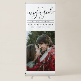 Banner de Foto de Noivado de Casal Comprometido