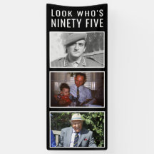 Banner de fotos de aniversário do 95º