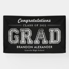 Banner de Graduação de Colores EDITÁVEIS do Vintag