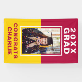 Banner de graduação de dois tons