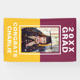 Banner de graduação de dois tons