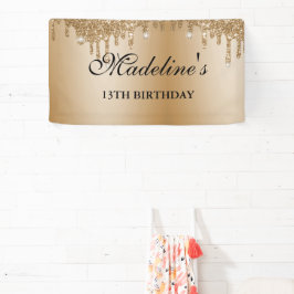 Banner de Lista de Discussão Dourada Personalizada