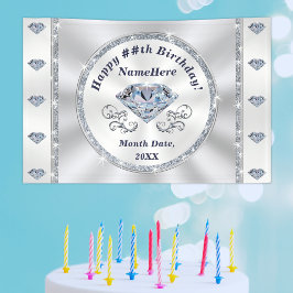 Banner Diamond, Banner Personalizado de Aniversári