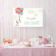 Banner do Chá de fraldas Snoopy e Balões